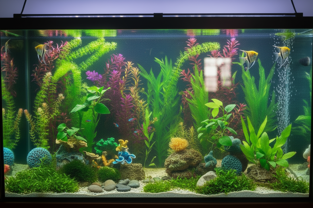 Angelfish with Plants Only